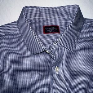 UNTUCKit Slim Fit Cotton Wrinkle Free Blue Checkered Shirt
